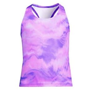 Lands’ End Orchid Texture Racerback Tankini